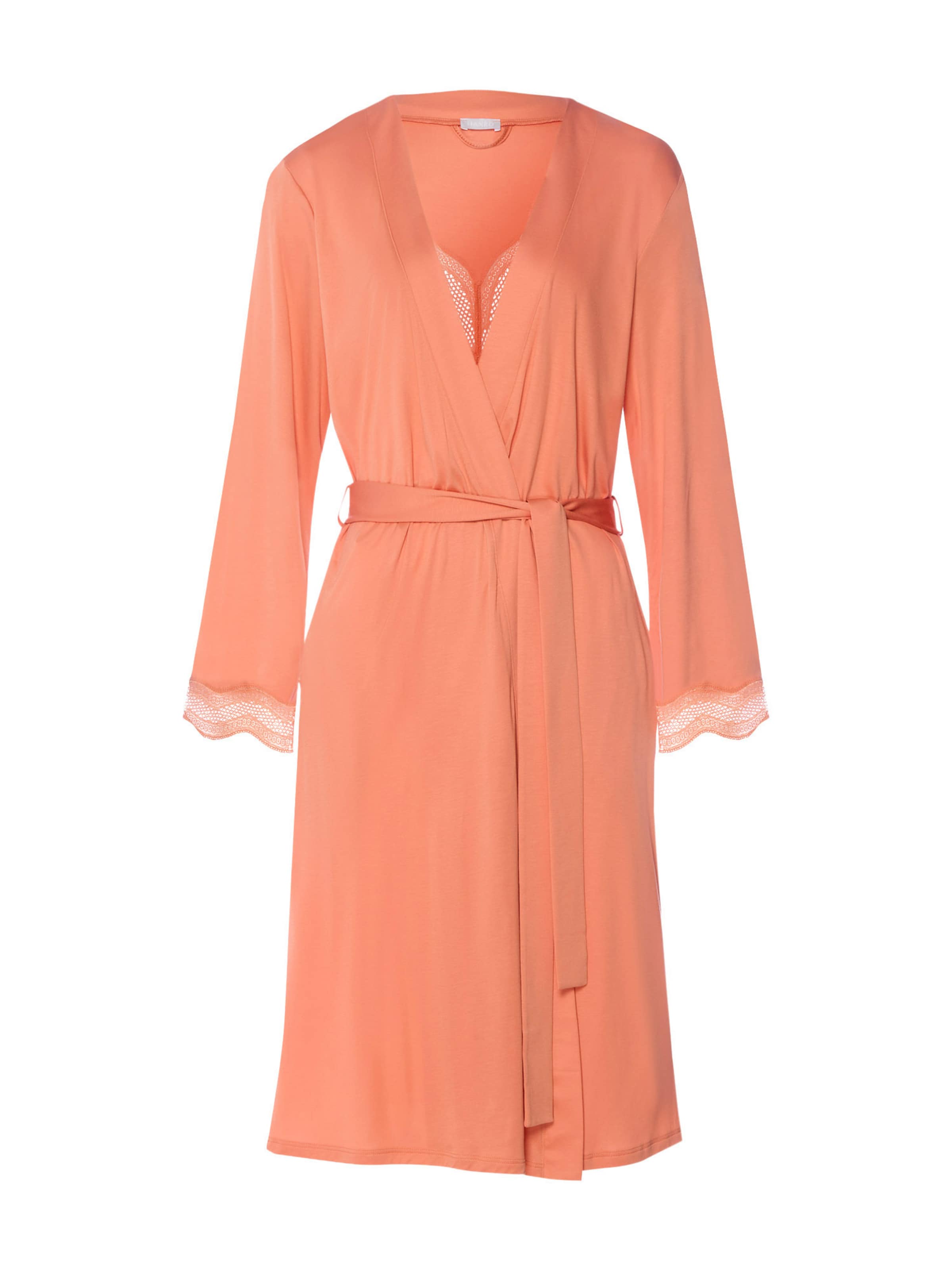 Hanro Dressing gown 'Cira' in Orange: front