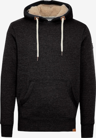 !Solid Sweatshirt 'TripHood Pile' in Black: front