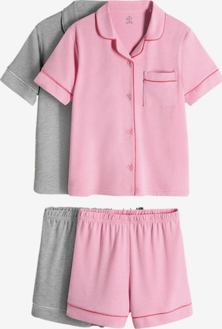 The Set Schlafanzug in Grau: Vorderseite