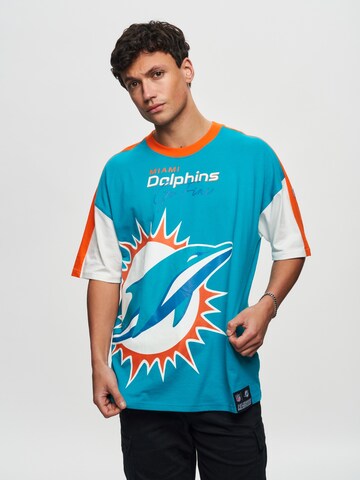Recovered T-Shirt 'NFL Dolphins Miami' in Blau
