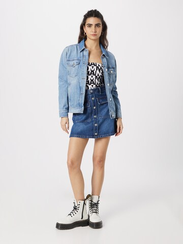 Tommy Jeans Top 'Repeat' in Schwarz