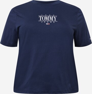 T-shirt Tommy Jeans Curve en bleu : devant