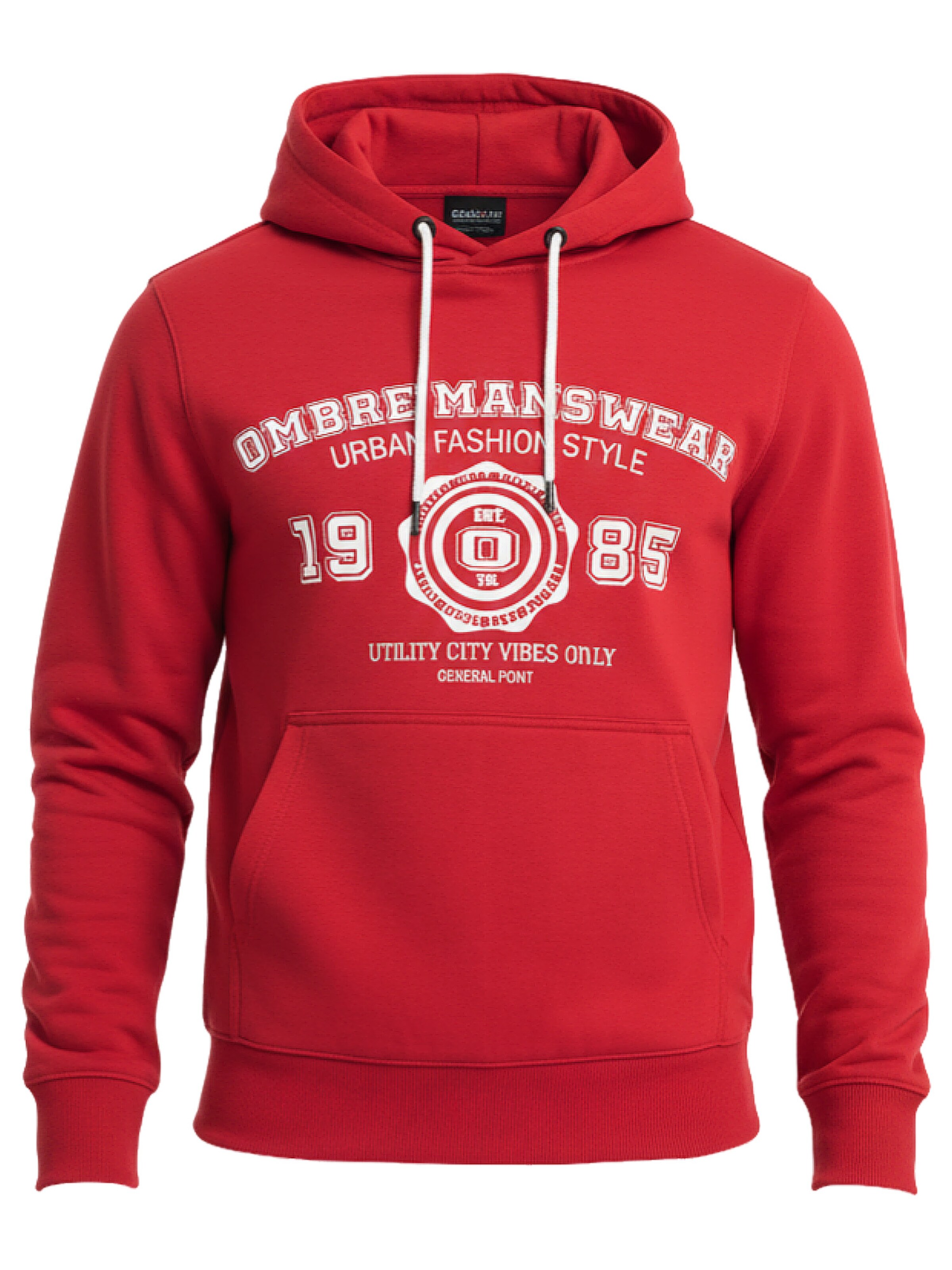 Ombre - Sudadera en rojo: frente