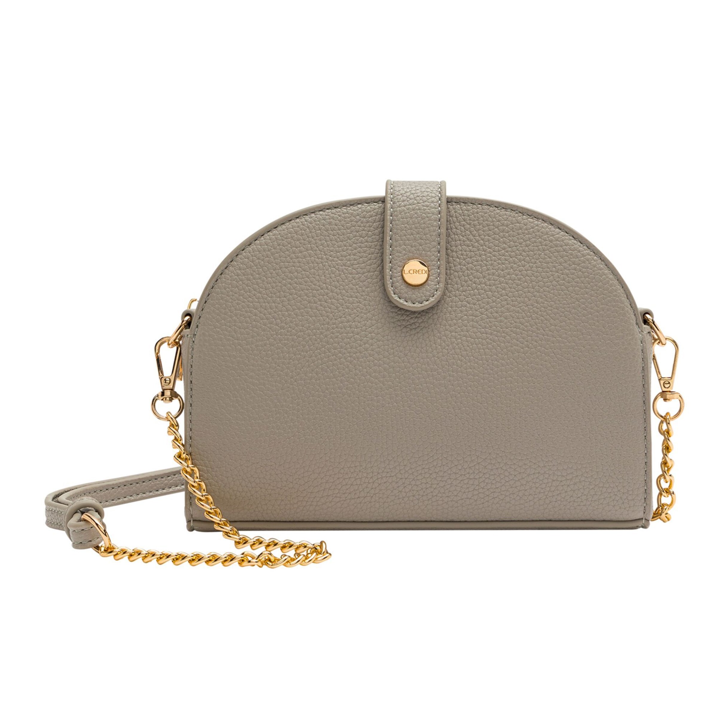 Sac à bandoulière 'Nelia ' L.CREDI en gris : devant