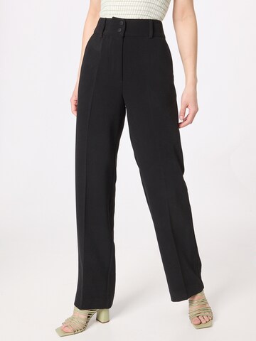 minus Wide leg Trousers with creases 'New Ilsa' in Black: front