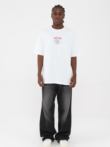 Koyumi Shirt 'Oversize Panthera Tigris DTG Print T-Shirt – Heavy Cotton' in White