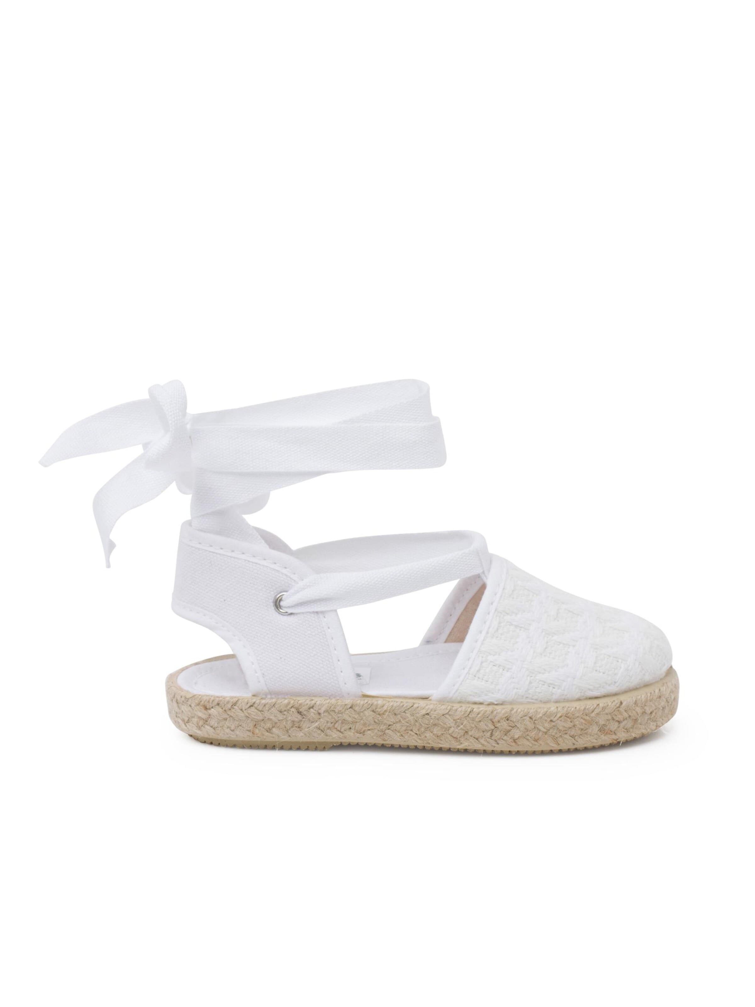 Sandales Pisamonas en blanc : devant
