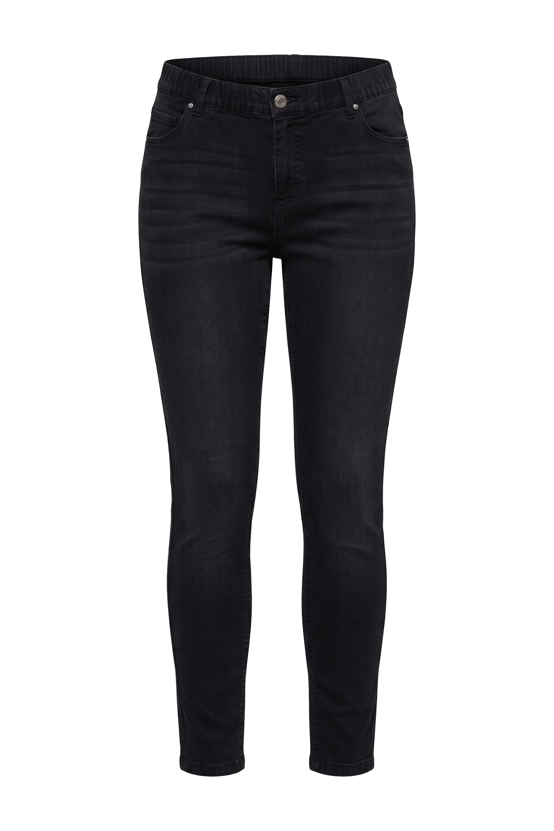 Studio Untold Slimfit Jeans in Schwarz: Vorderseite
