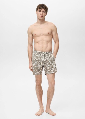 MANGO MAN Board Shorts 'Flor' in Green