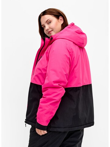 Zizzi Outdoorjacke 'Msnowing' in Pink