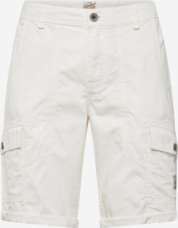 CAMP DAVID tavaline Klapptaskutega püksid, värv valge: eest vaates