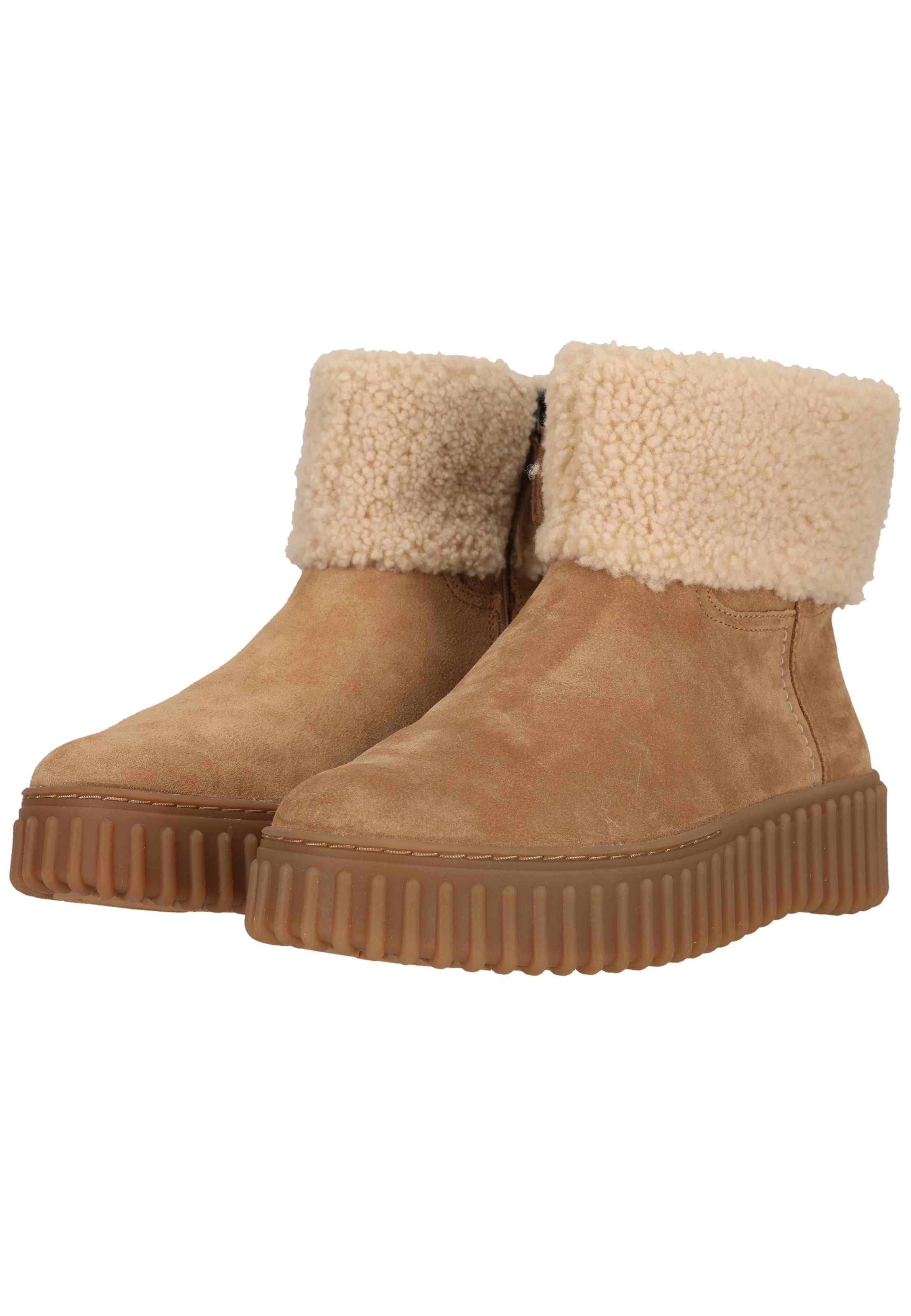 CLARKS Snowboots 'Torhill Turn Light Tan WLined' in Bruin