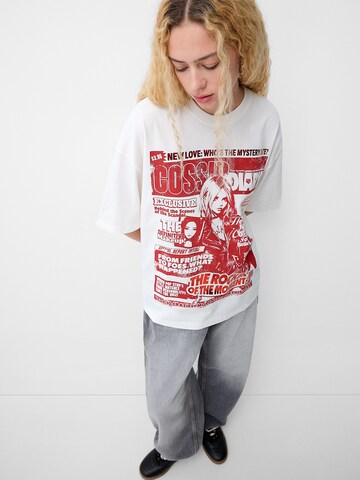 Bershka Oversized shirt in Wit