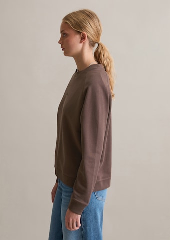 Marc O'Polo Sweatshirt in Bruin: voorkant