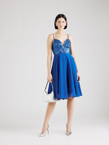 Robe de cocktail SWING en bleu