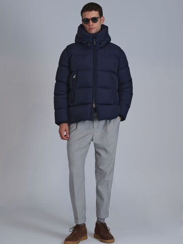 Lufian Winter Jacket in Blue: front