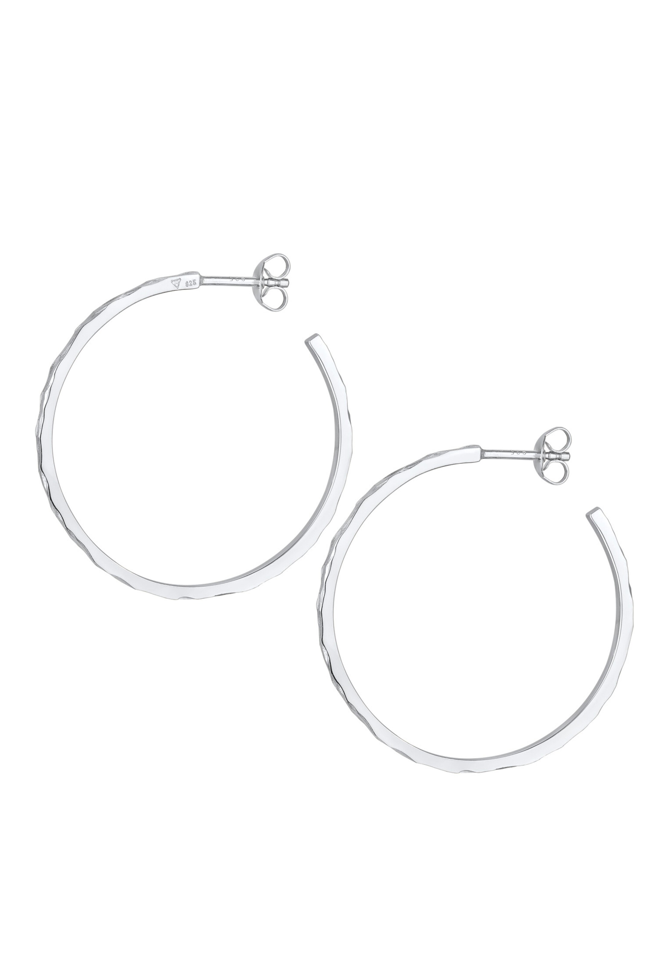 ELLI Oorbellen 'Kreis' in Zilver