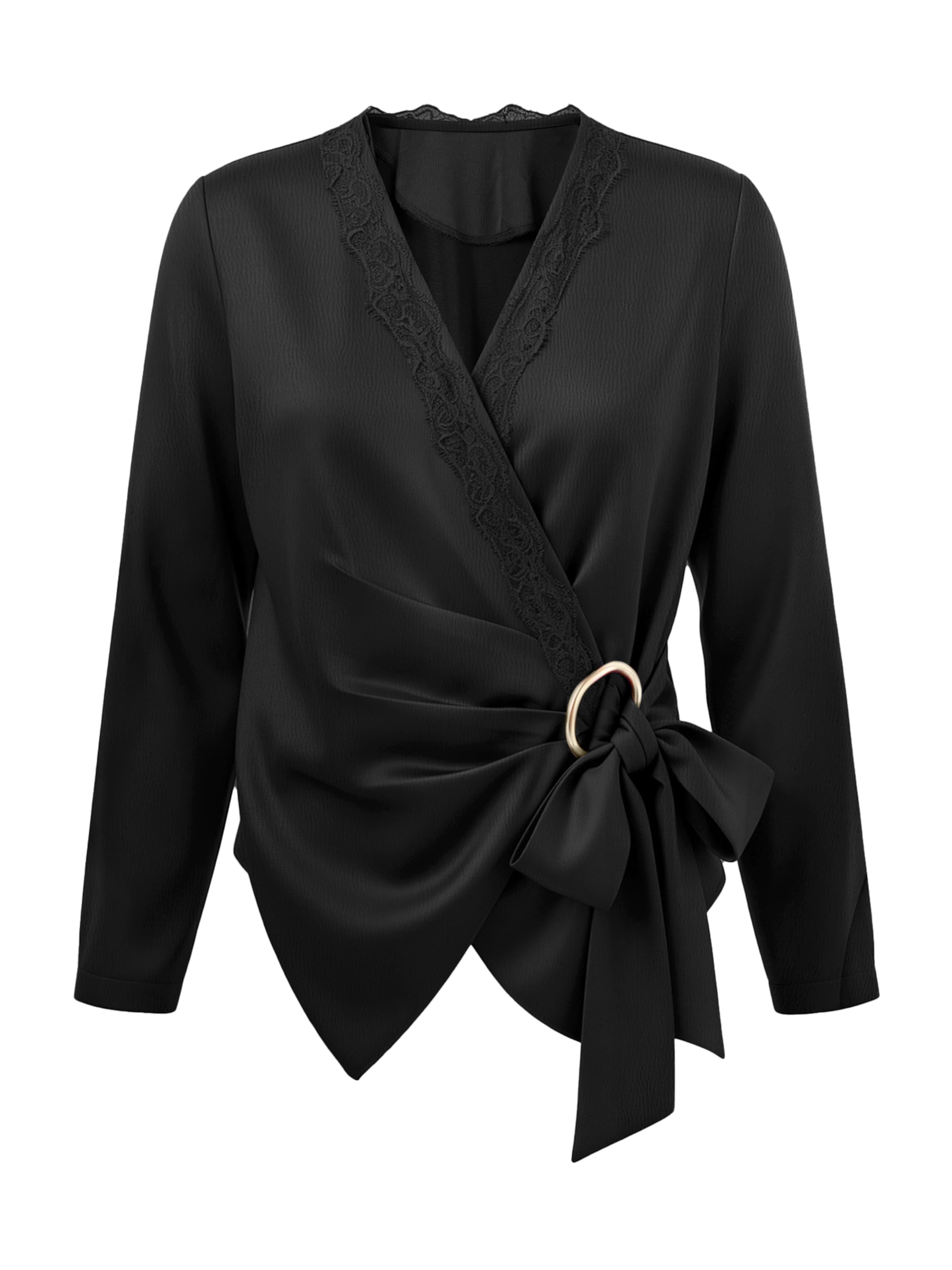Camicia da donna di Imily Bela in nero: frontale