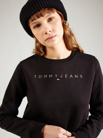 Tommy Jeans Mikina – černá