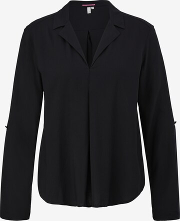 QS Blouse in Zwart: voorkant