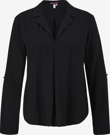 QS Blouse in Zwart: voorkant