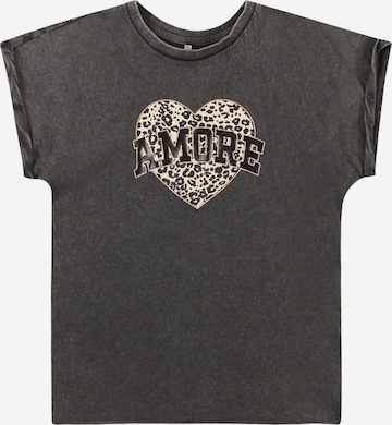 T-Shirt ONLY GIRLS en gris : devant