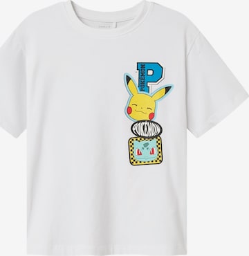 NAME IT Футболка 'NKMJeno Pokemon' в Белый: спереди