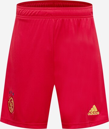 Regular Pantaloni sport 'Ajax Amsterdam 22/23 Away' de la ADIDAS SPORTSWEAR pe roșu: față