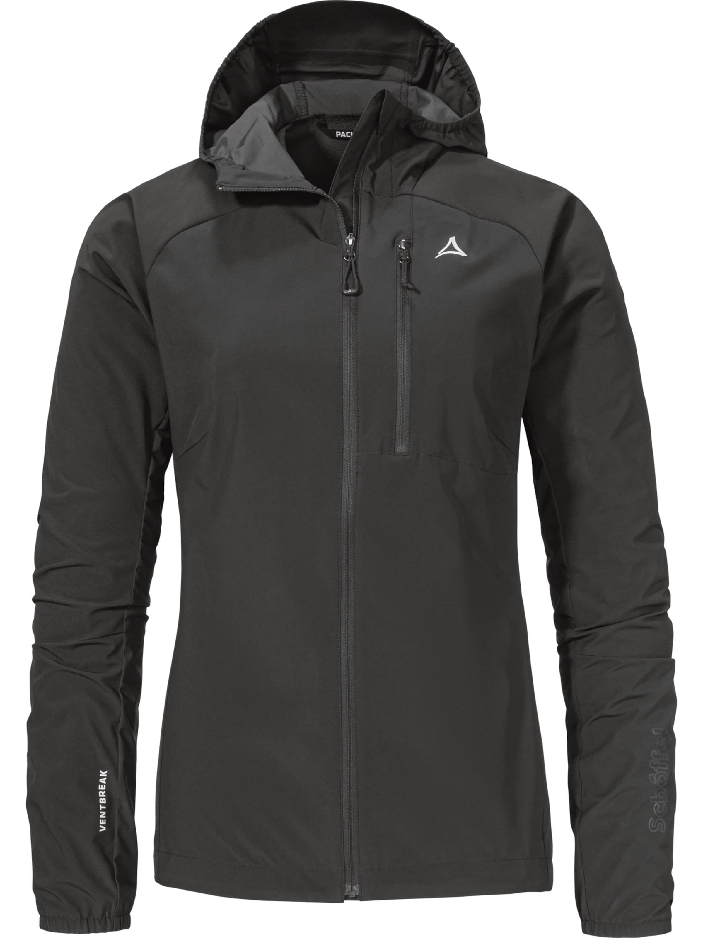 Veste outdoor Schöffel en noir : devant