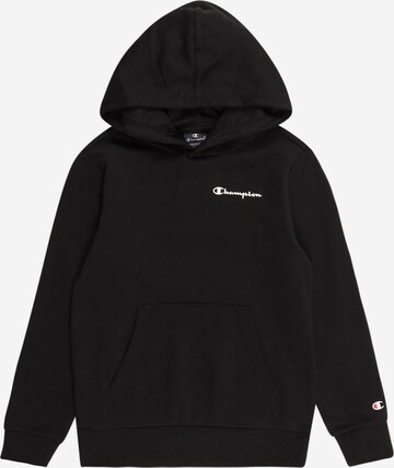 Champion Authentic Athletic Apparel Sweatshirt 'Hooded Sweatshirt' in Zwart: voorkant