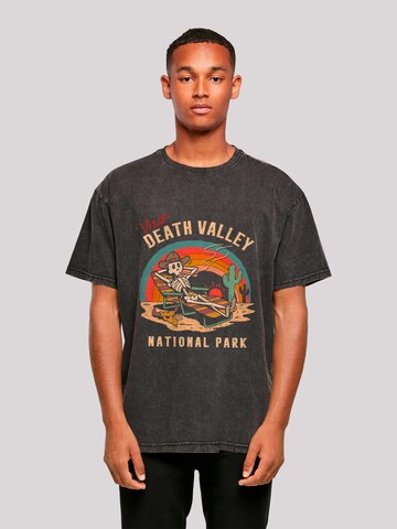 T-Shirt 'US National Parks Visit Death Valley' F4NT4STIC en gris : devant