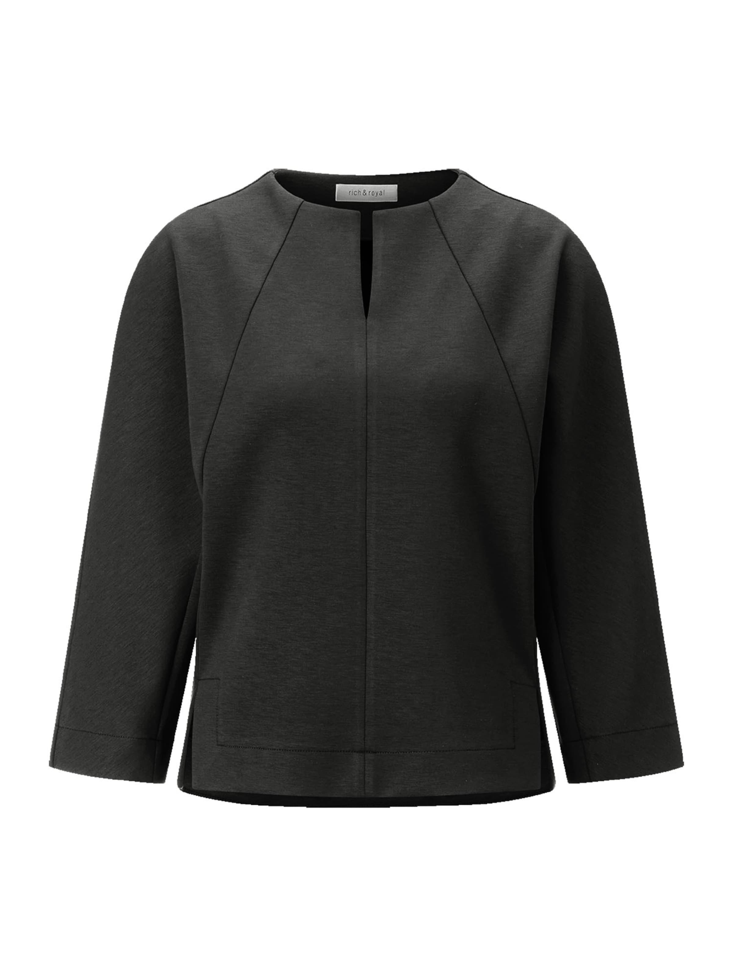 Rich & Royal Sweatshirt in Schwarz: Vorderseite