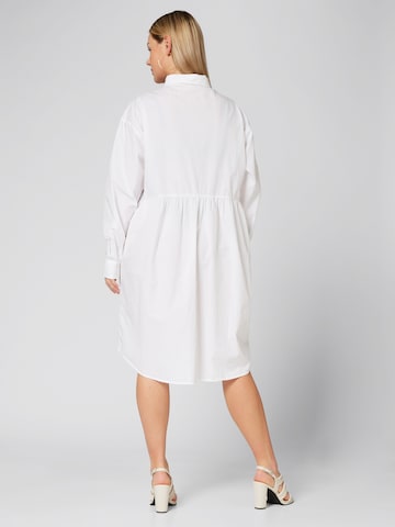 Guido Maria Kretschmer Curvy Sukienka koszulowa 'Agnes' w kolorze biały