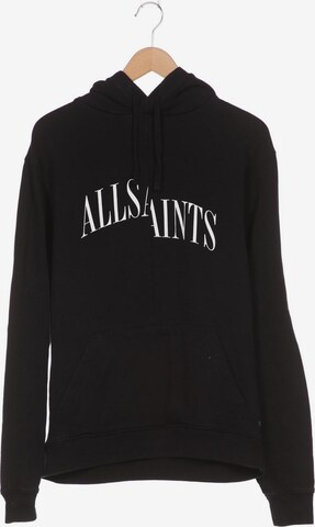 AllSaints Sweatshirt & Zip-Up Hoodie in S in Black: front