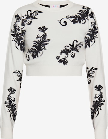 Pull-over IZIA en blanc : devant