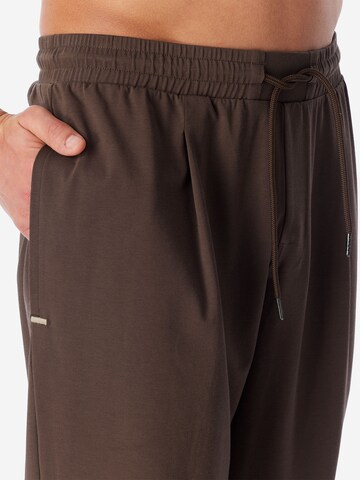 Pantalon de pyjama ' Mix Relax ' SCHIESSER en marron