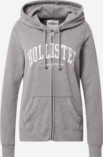 HOLLISTER Sweatjacke 'DTC SECONDARY TECH CORE FZ M4M 4CC' in grau, Produktansicht