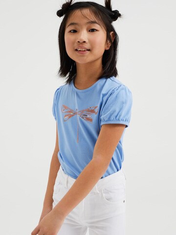 WE Fashion Shirt in Blauw: voorkant