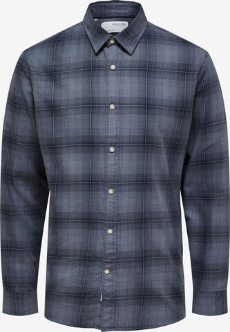 SELECTED HOMME - Camisa 'Robin' em azul: frente