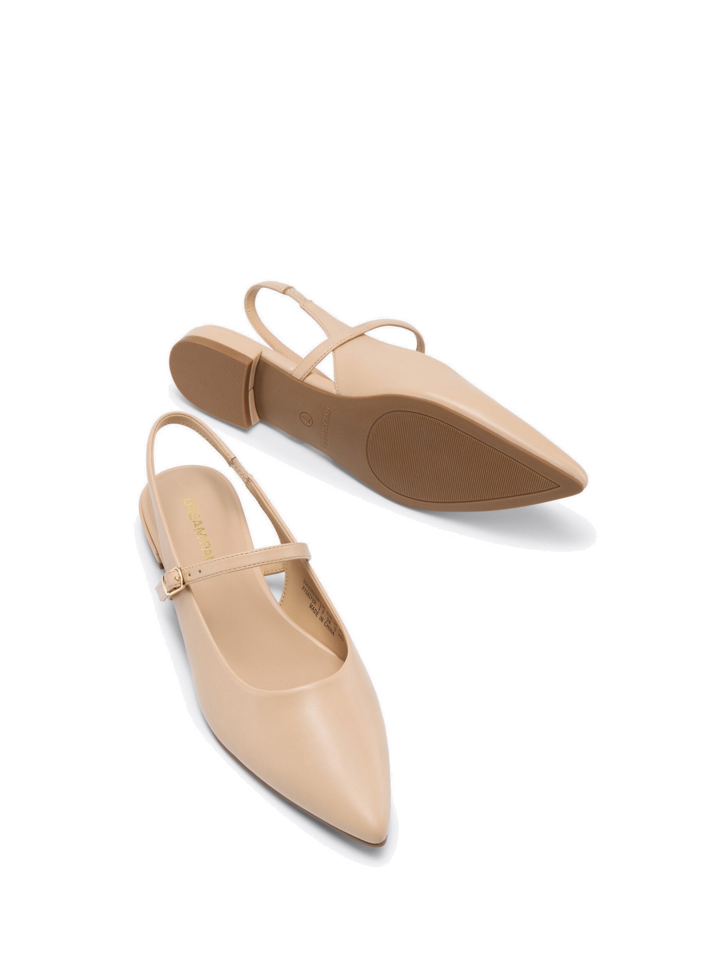Dream Pairs Ballet Flats in Beige