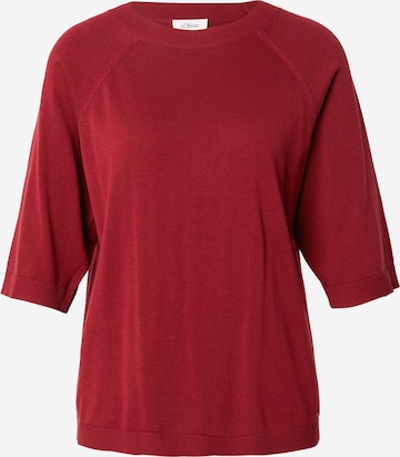 s.Oliver Pullover in Rot: Vorderseite