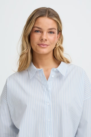 Chemisier 'FRZASHIRT' Fransa en bleu