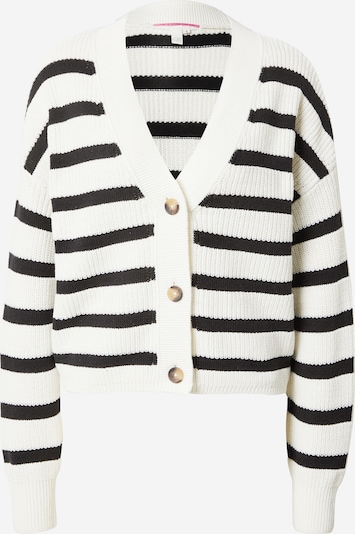 QS Strickjacke in schwarz / weiß, Produktansicht