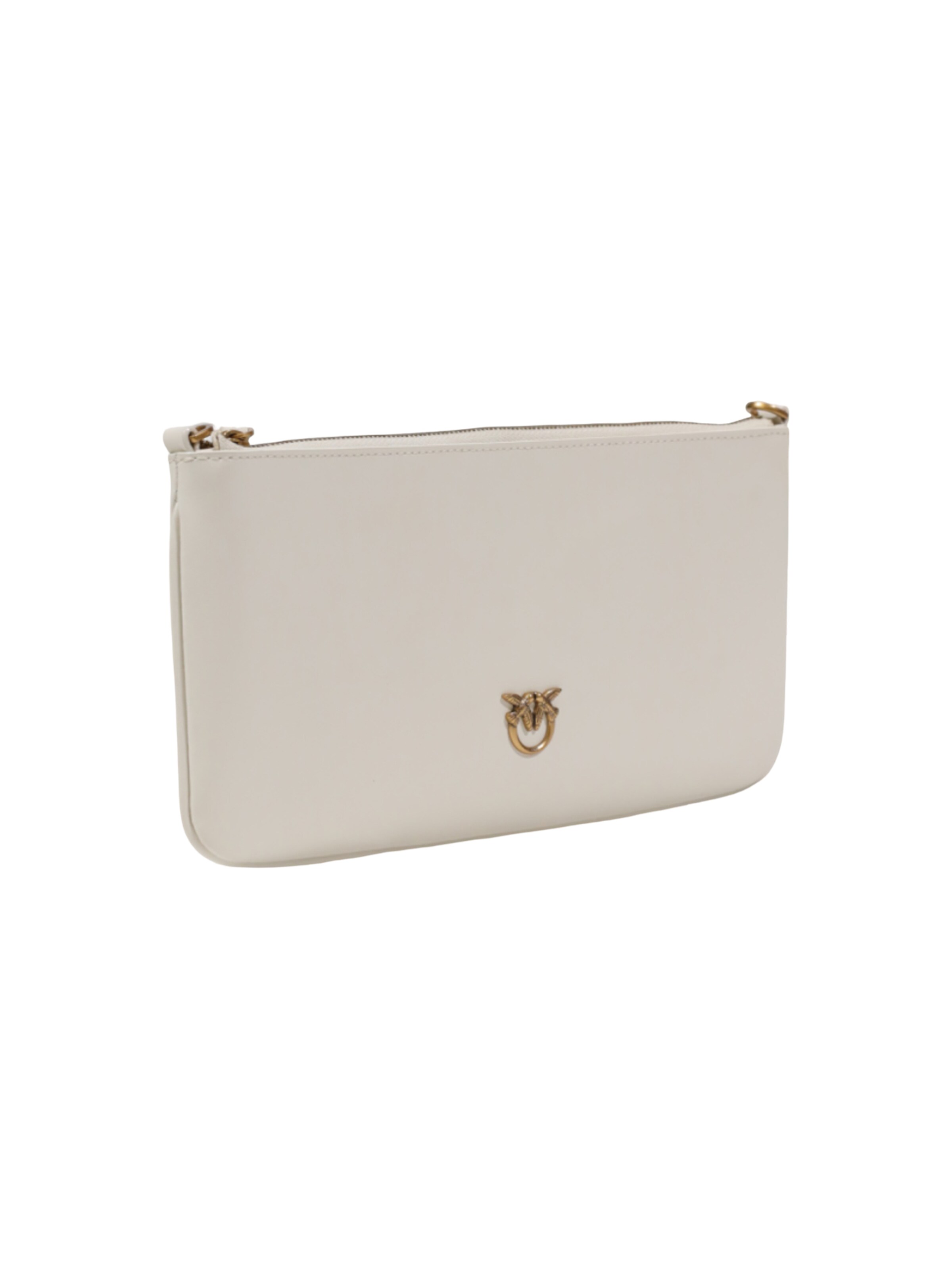 PINKO - Bolso saco 'HORIZONTAL FLAT VITELLO SETA 102747 A0F1' en blanco