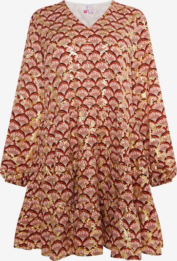 IZIA Košilové šaty - velbloudí / zlatá / černá / bílá, Produkt