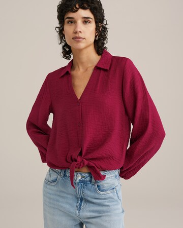 Chemisier WE Fashion en rouge : devant