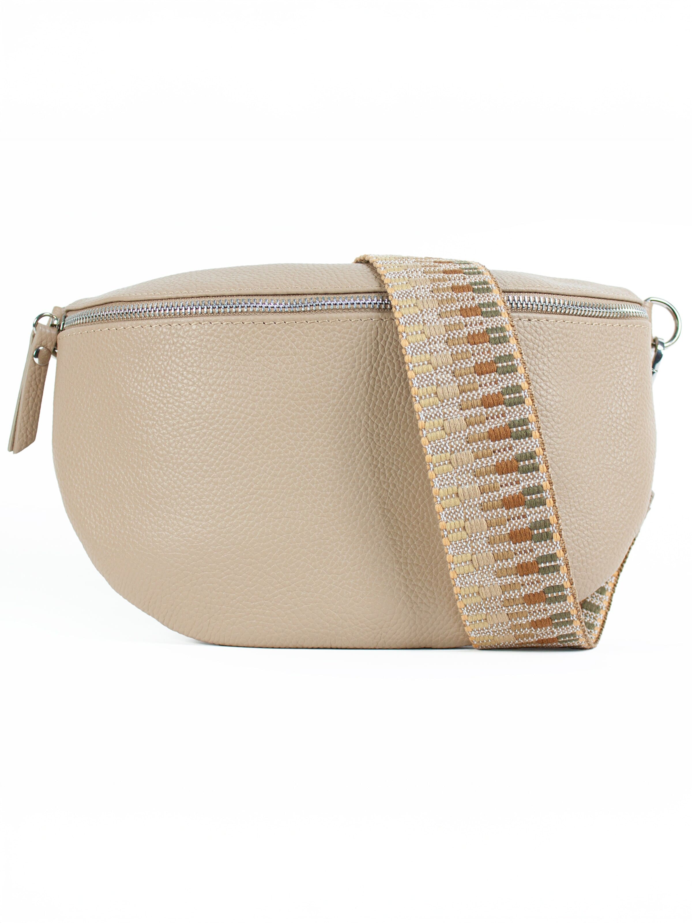 Sacs banane 'MIRA large' lePelou en beige : devant