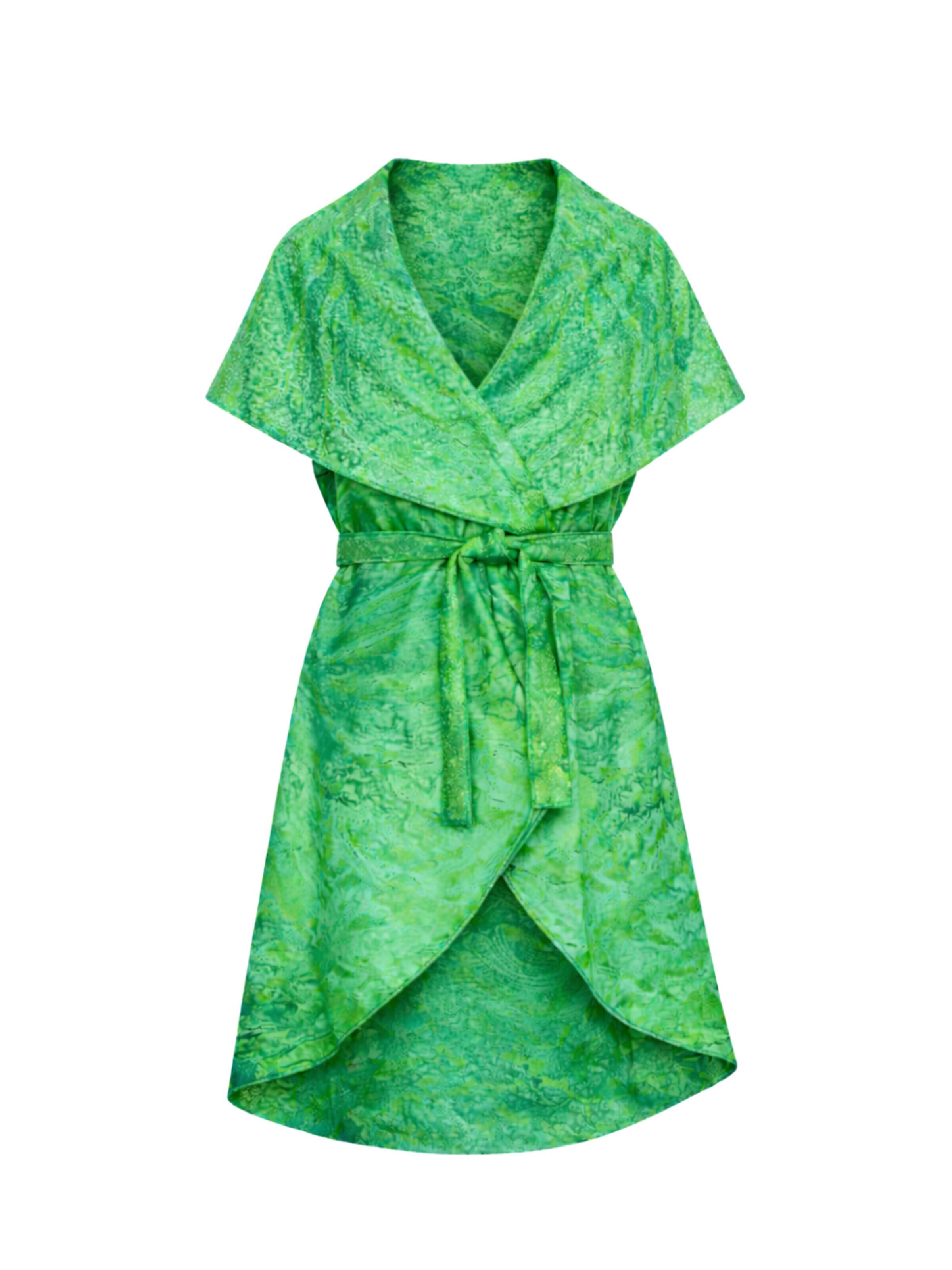 Csillag Zsuzsi Vest 'Dina' in Green: front