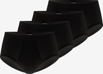 SCHIESSER Slip 'Original Classics Feinripp' in Zwart: voorkant