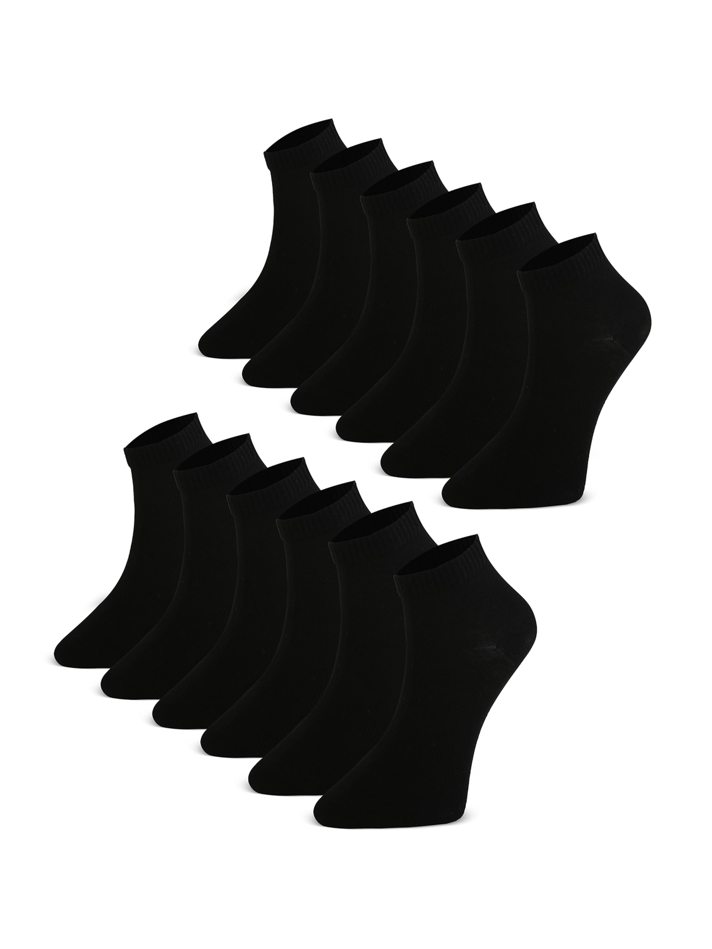 Crea Socks Füßlinge in Schwarz: Vorderseite